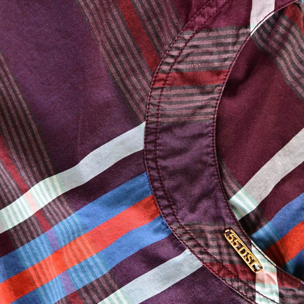 Vintage Diesel (Archival 55DSL) Y2K Plaid Mini Dress-Size Small - Picture 12 of 14